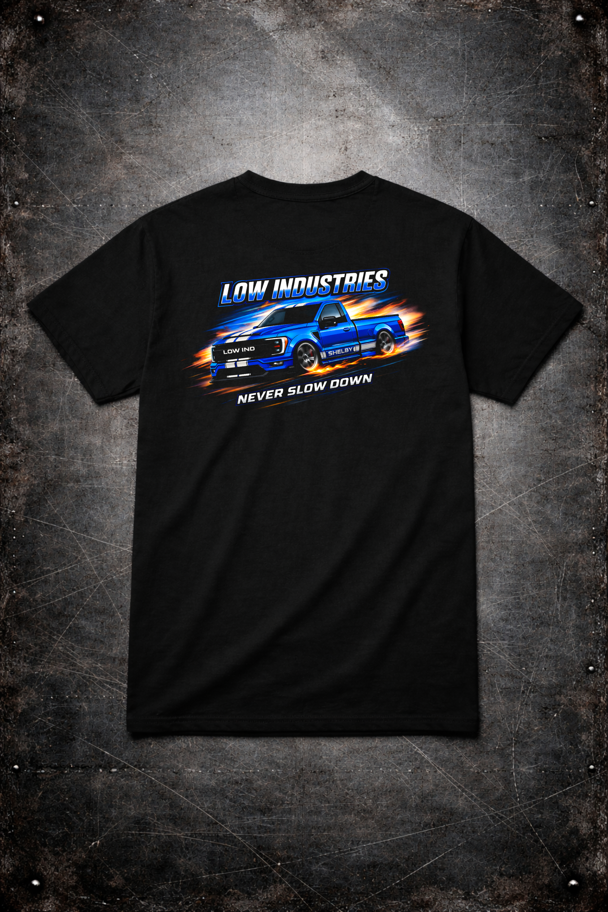 NEVER SLOW DOWN SHELBY TEE