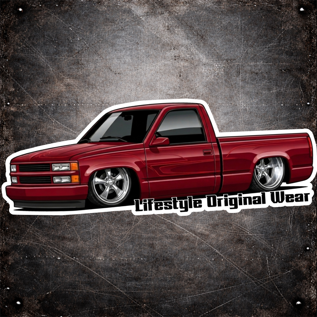 BURGUNDY OBS SUPER UV STICKER 4" WIDE