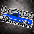 LOW ICON BLUE SUPER UV STICKER 4" WIDE