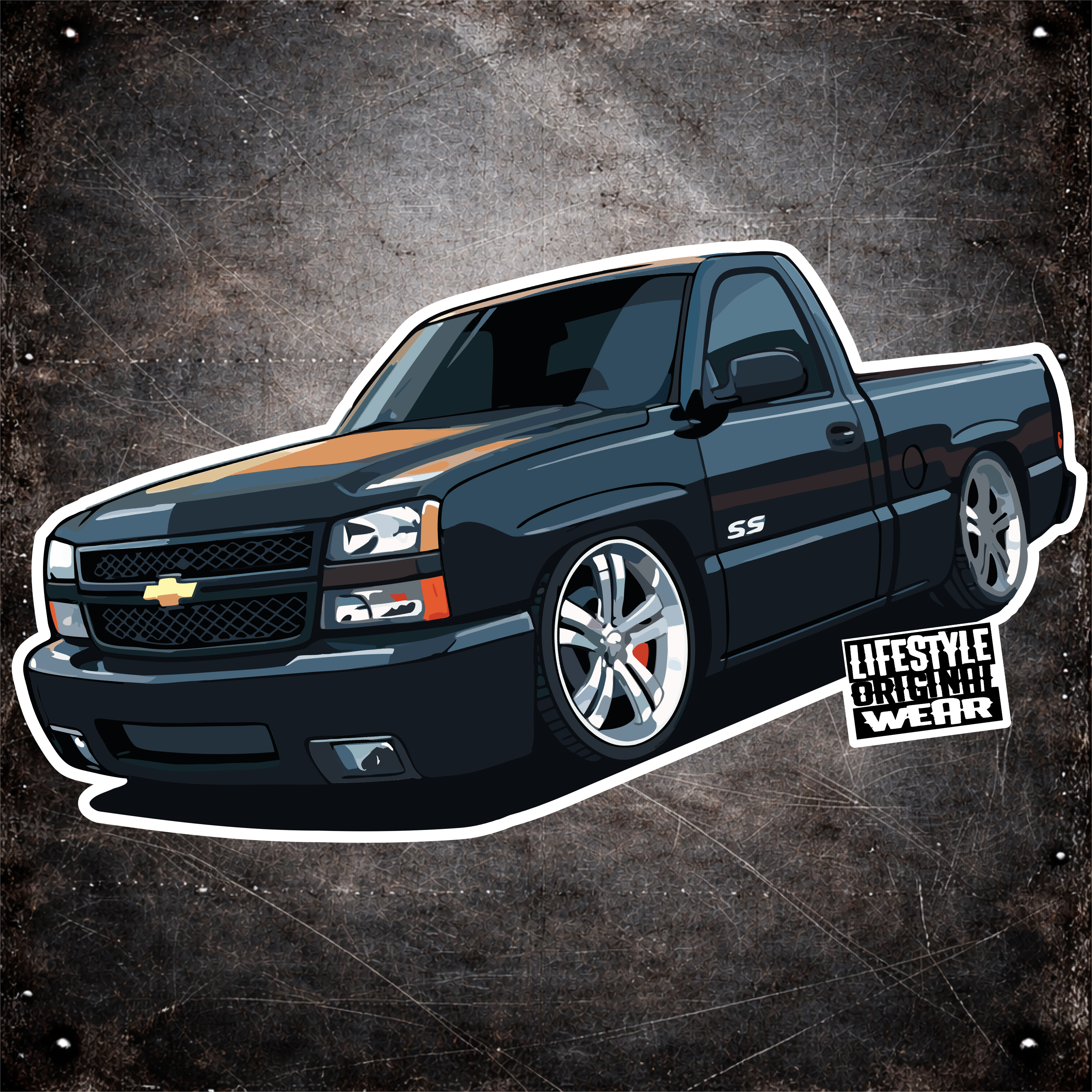 LOWLIFE SUPER UV STICKER 4" WIDE