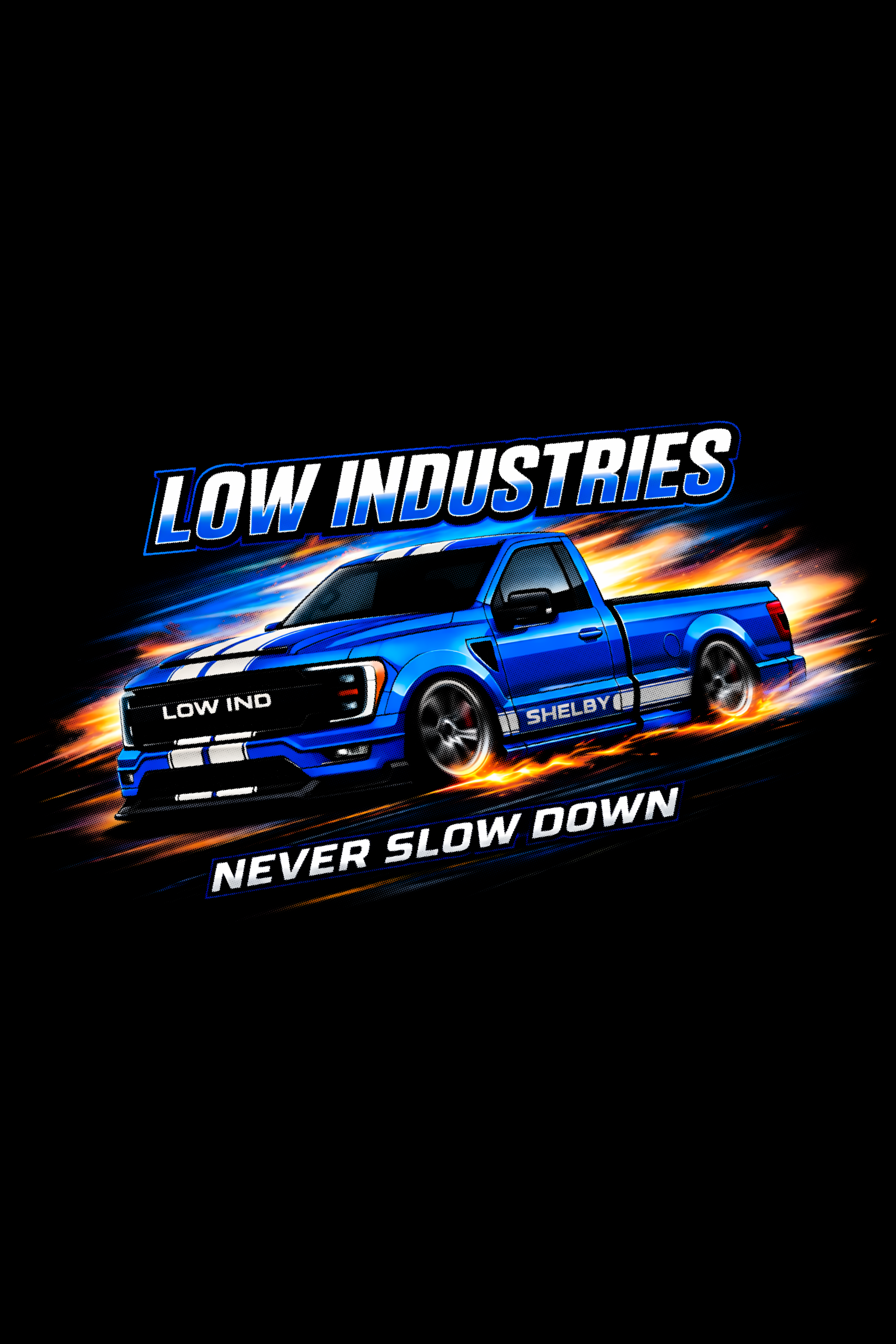 NEVER SLOW DOWN SHELBY TEE